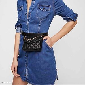 Free People Dynomite Denim Dress Size Medium